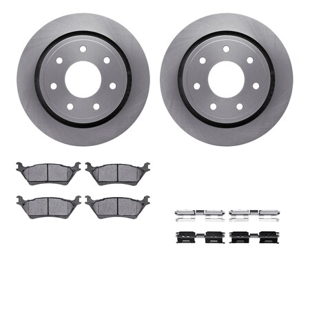 6412-54284, Rotors With Ultimate Duty Performance Brake Pads Includes Hardware